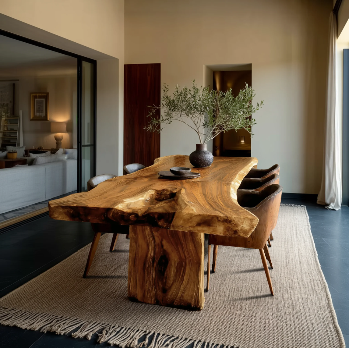 Organic Round Dining Table