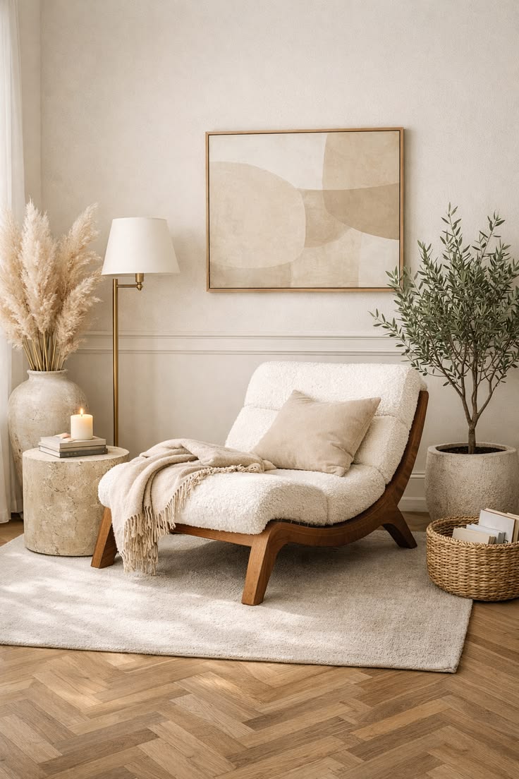 Boucle Chaise Lounge